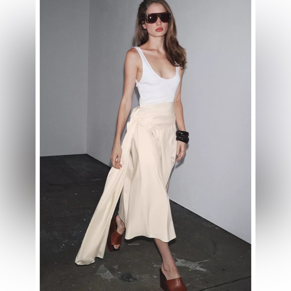 Zara Elegant Cream Dress